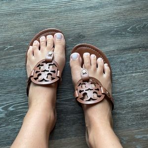 Size 8 Tory Burch sandals brown leather